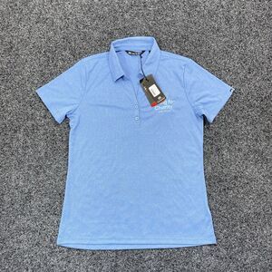 NEW Travis Mathew Shirt Women's Pure Coto Performance Polo Blue Size Medium